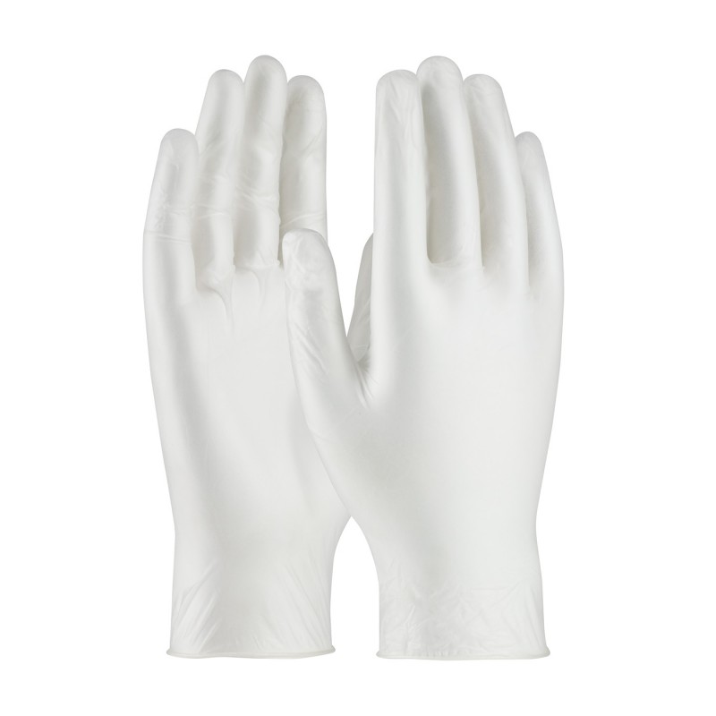 PIP® Ambi-dex® 64-435PF Disposable Gloves, Vinyl, Translucent White, 9.4 in L, Powder Free, 5 mil THK, Application Type: Premium Grade, Ambidextrous Hand